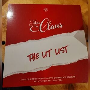 BH COSMETICS THE LIT LIST MISS CLAUS 30 COLOR EYESHADOW PALETTE HOLIDAY LUXE NEW